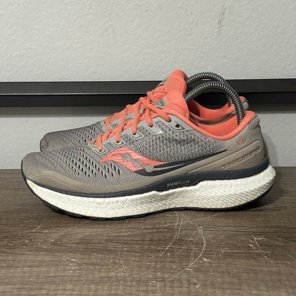 Saucony Triumph 18 Women’s Athletic Running Shoes Sneakers Size 8 Gray